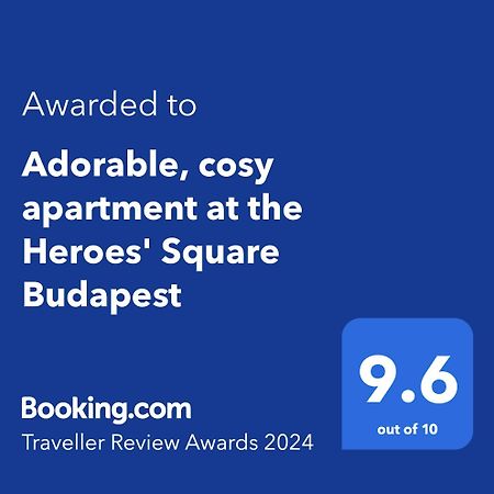 Adorable, Cosy Apartment At The Heroes' Square Budapesta Exterior foto